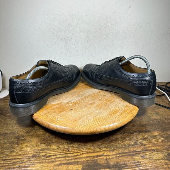 Dr. Martens Oxford 3989 Shoes Boots Leather Vintage‎ Wingtip Black Men's Size 11 - Picture 5 of 8